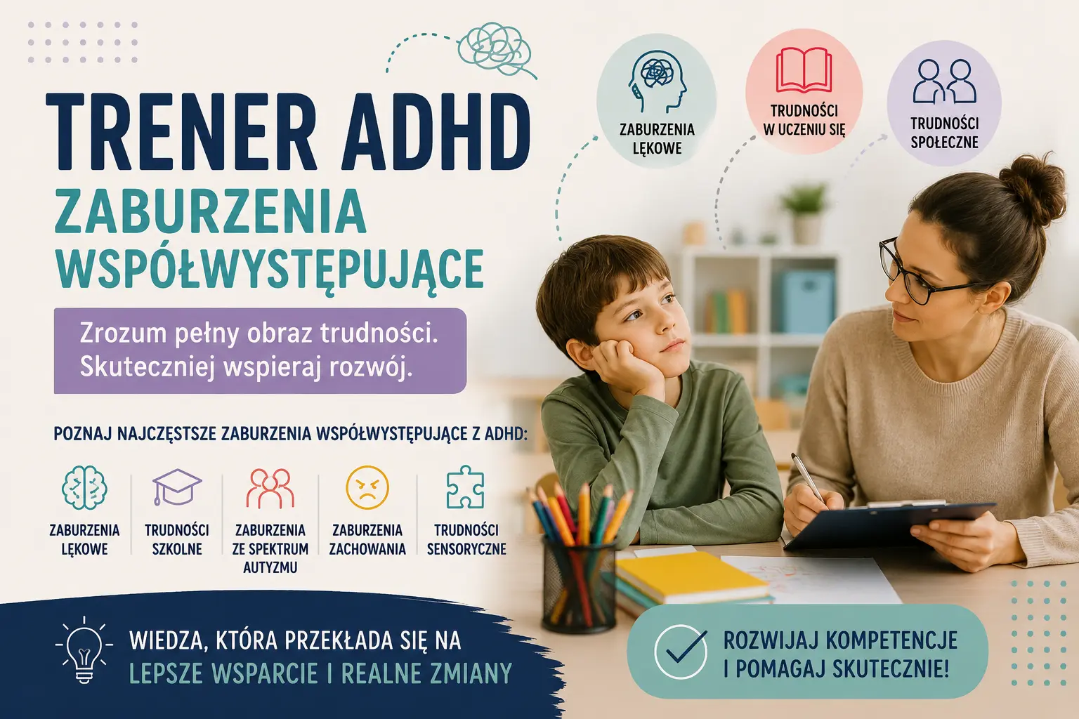 Trener ADHD zaburzenia współwystępujące