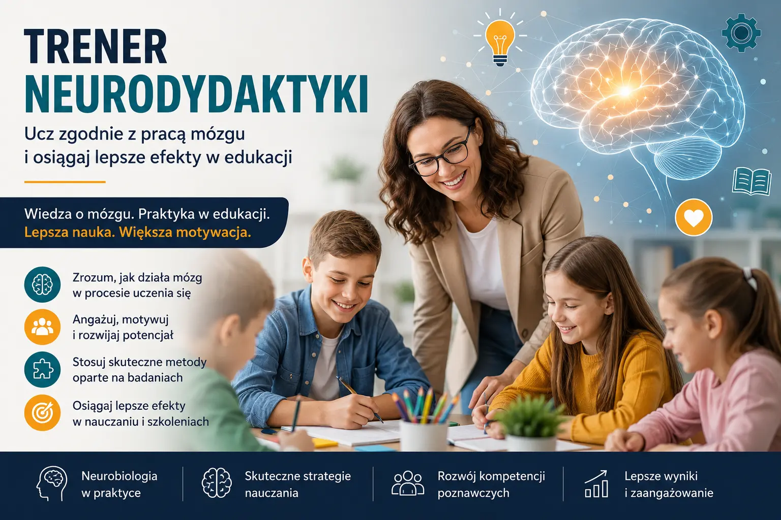 Trener neurodydaktyki - jak skutecznie uczyć zgodnie z pracą mózgu